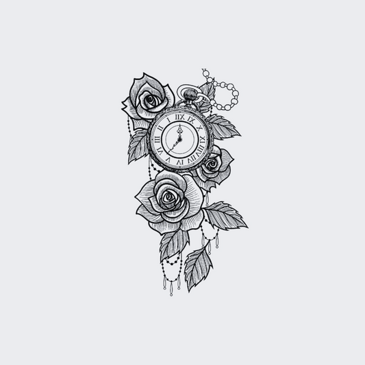 Clock & Roses