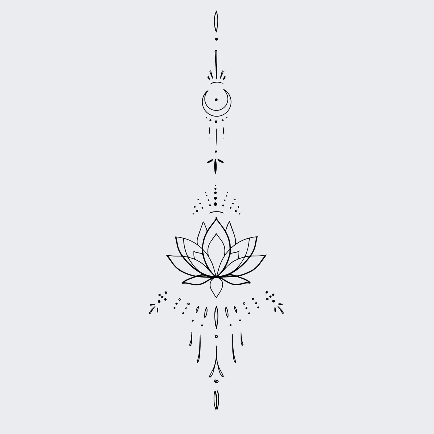 Lotus & moon