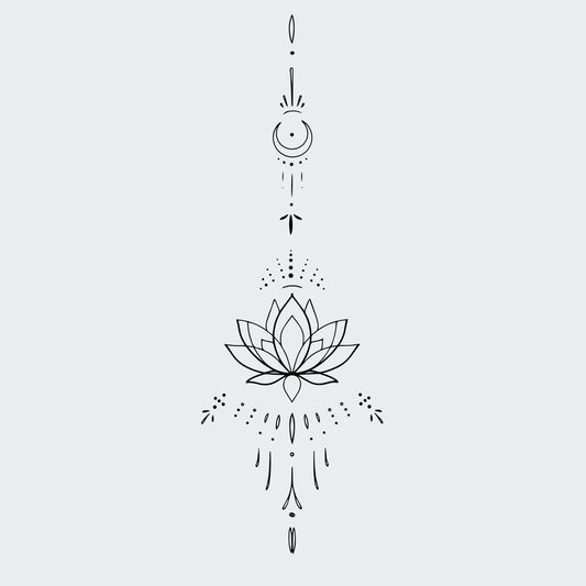Lotus & moon