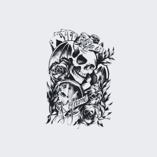 Skull with Roses